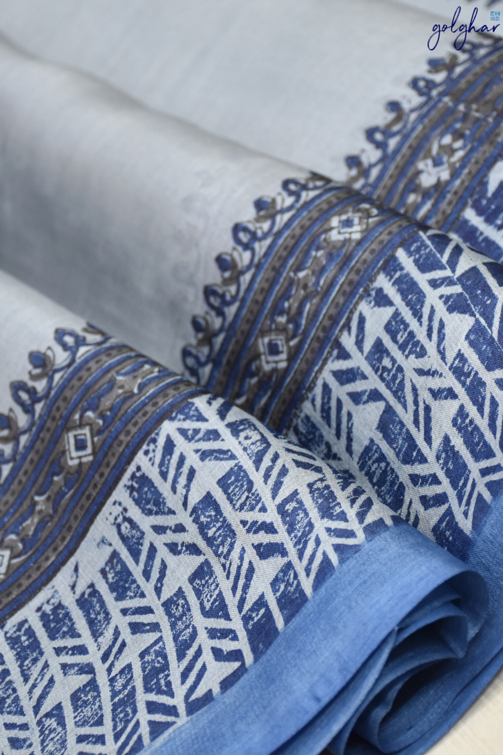 Sapphire Silence (Saree)