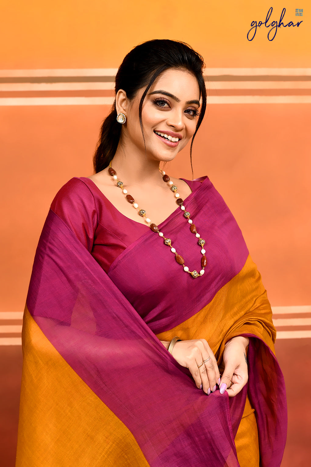 Mustard Orchids (Saree)