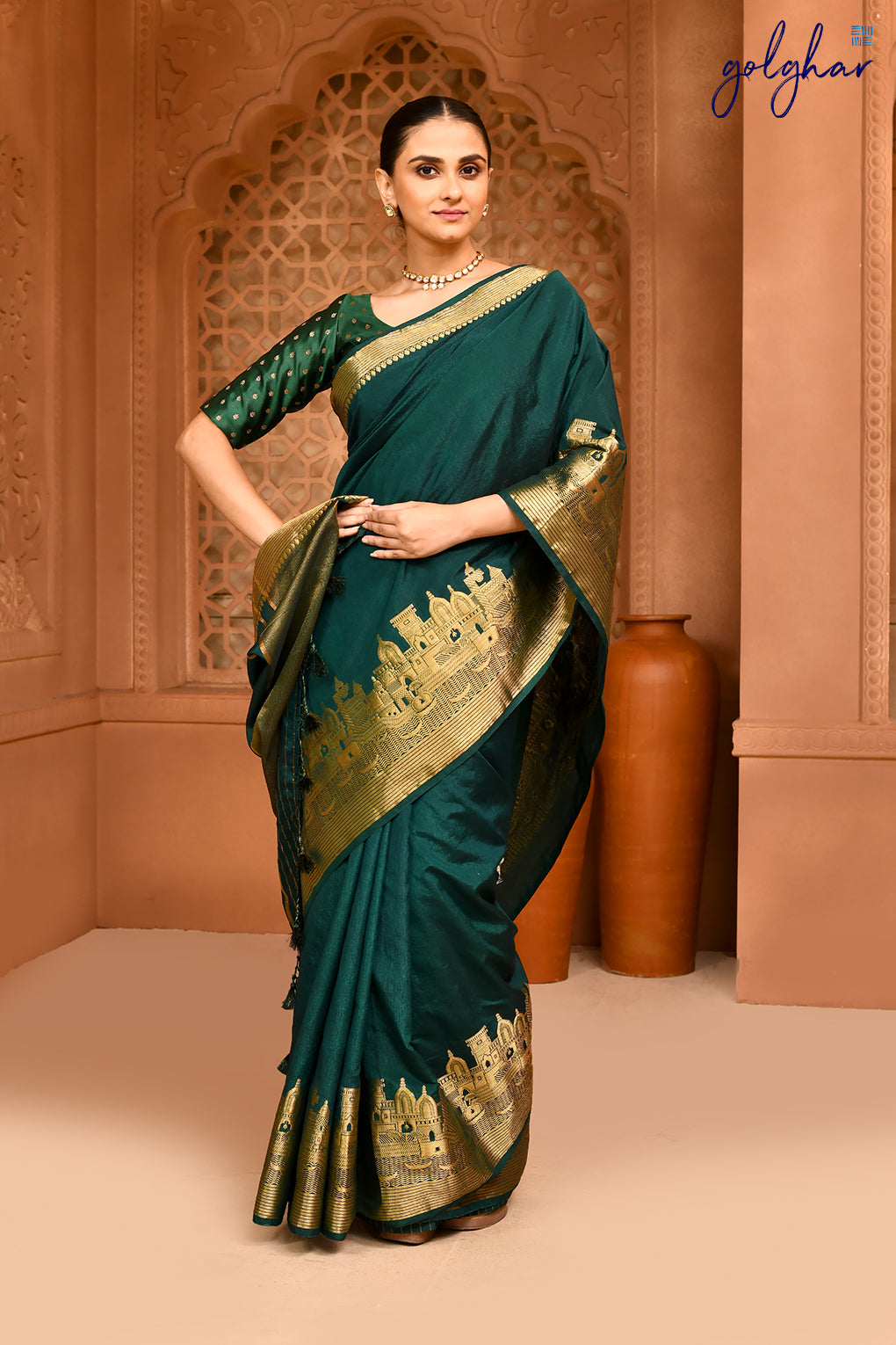 Green Booti (Blouse)