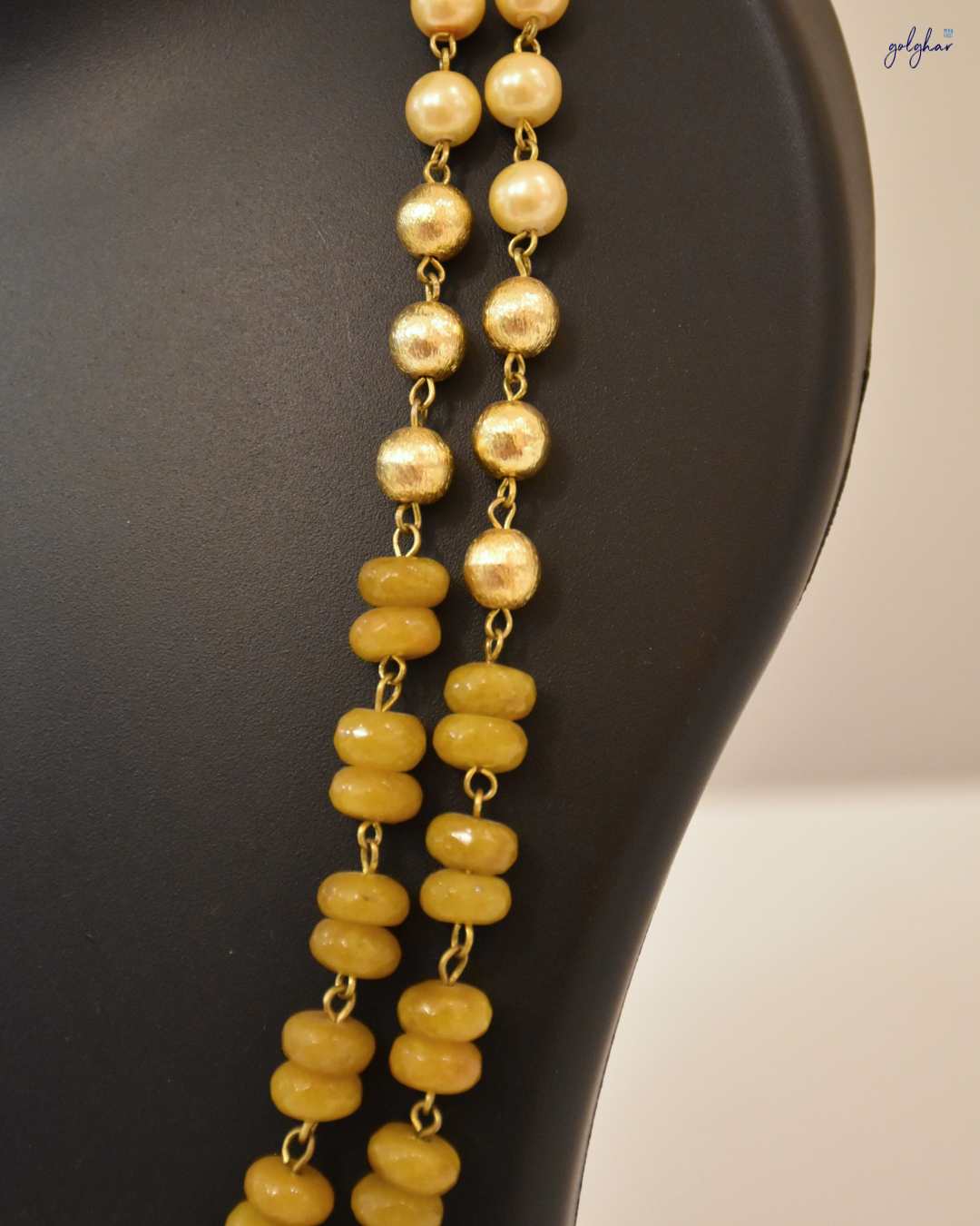 Manjari Necklace (Mustard)