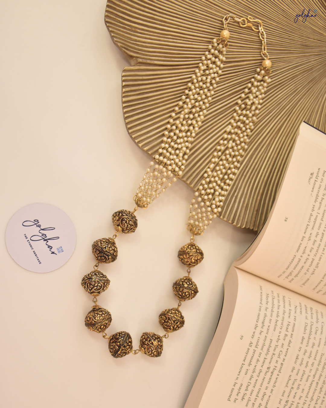 Swarn Saaz Necklace (Antique Gold)