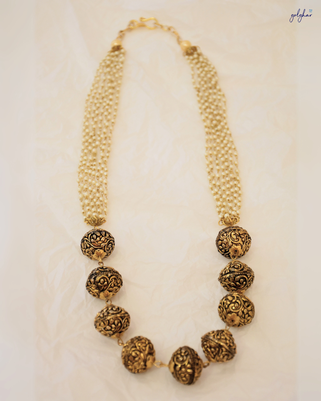Swarn Saaz Necklace (Antique Gold)