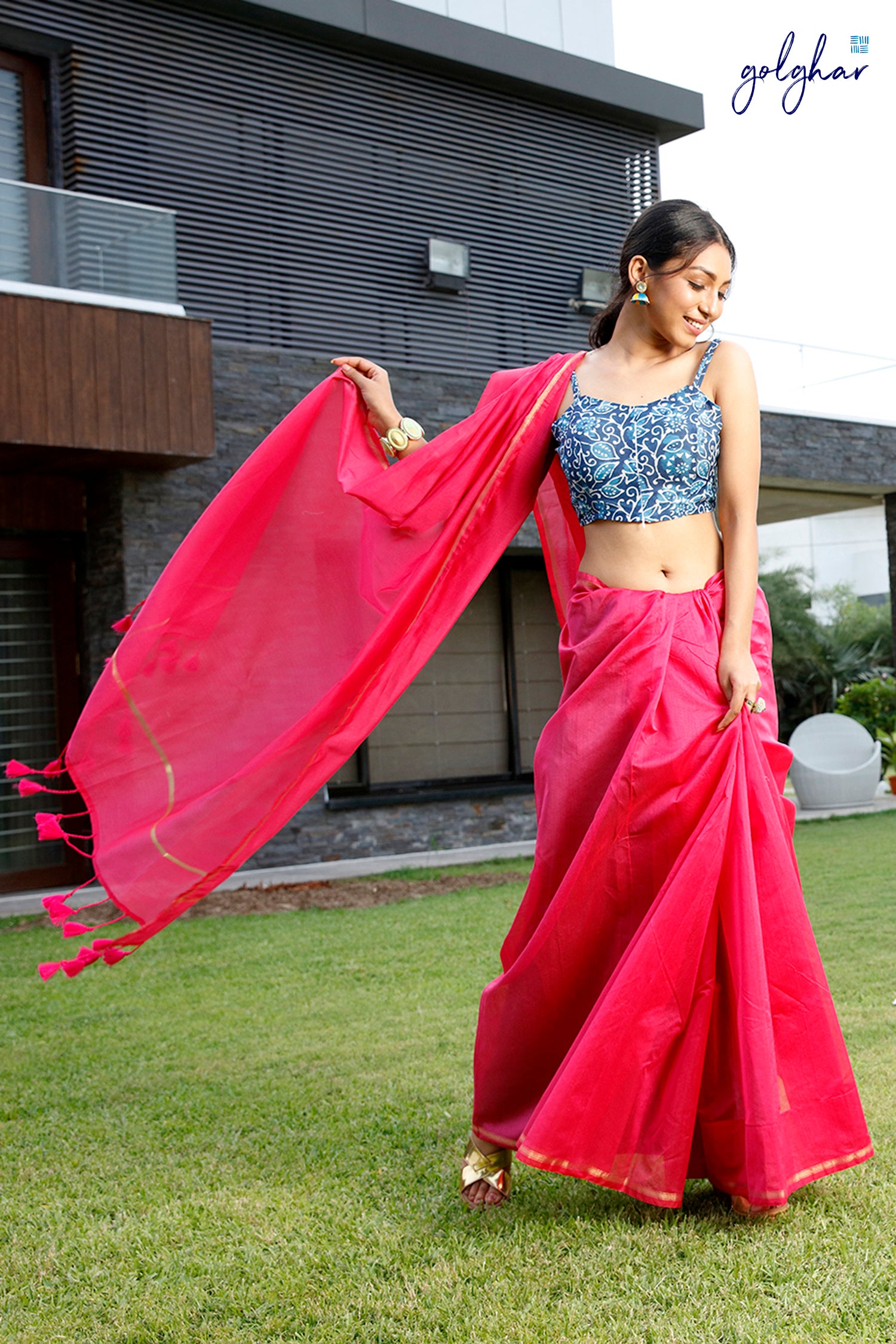 Think Pink (Saree)