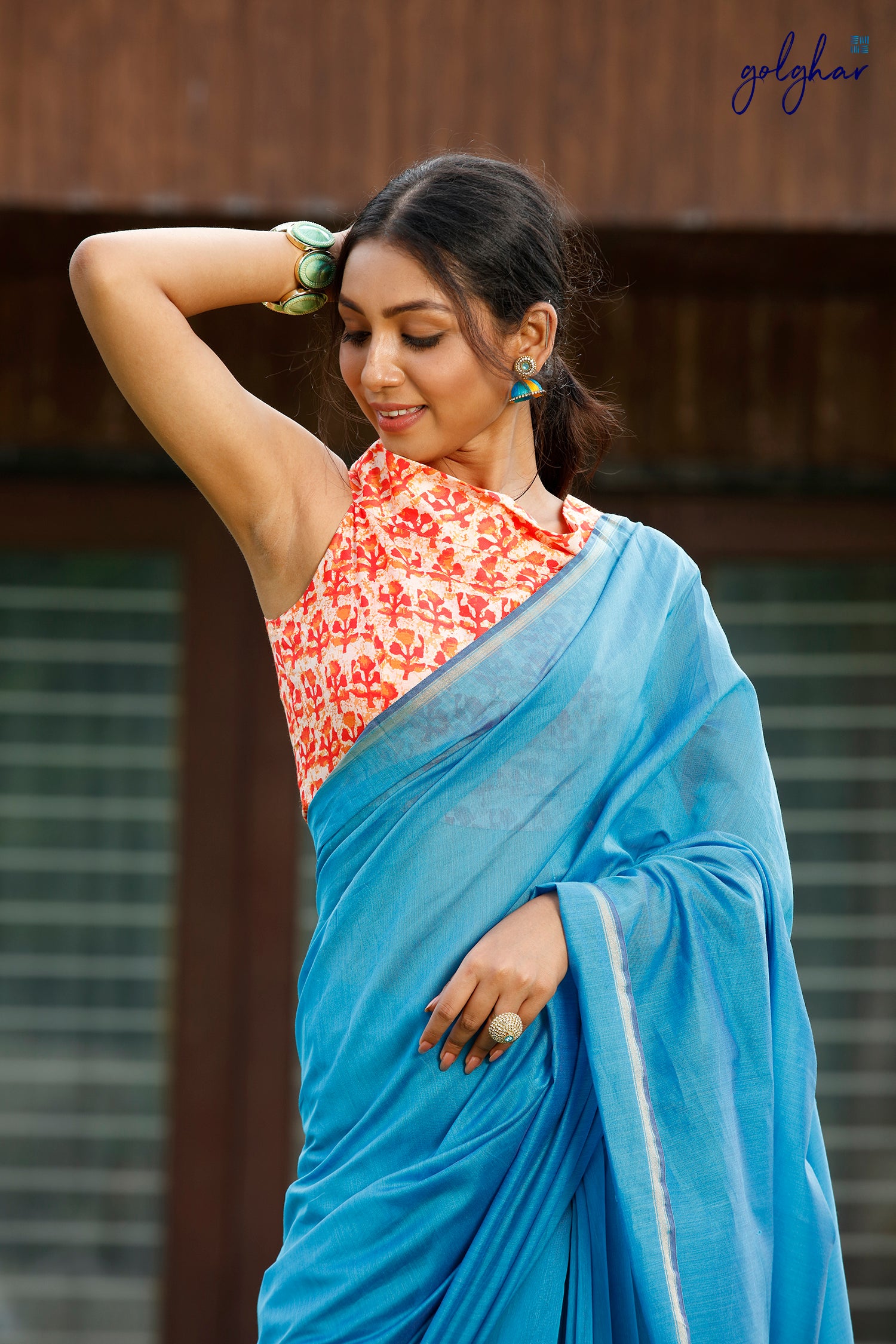 Bleu de France (Saree)