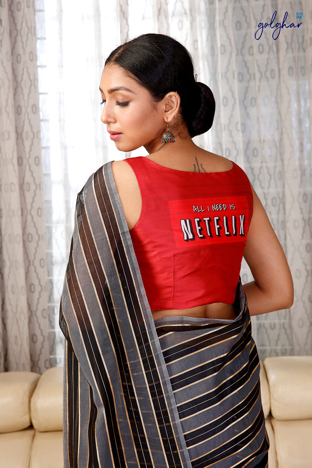 Metallic Sheens (Saree)