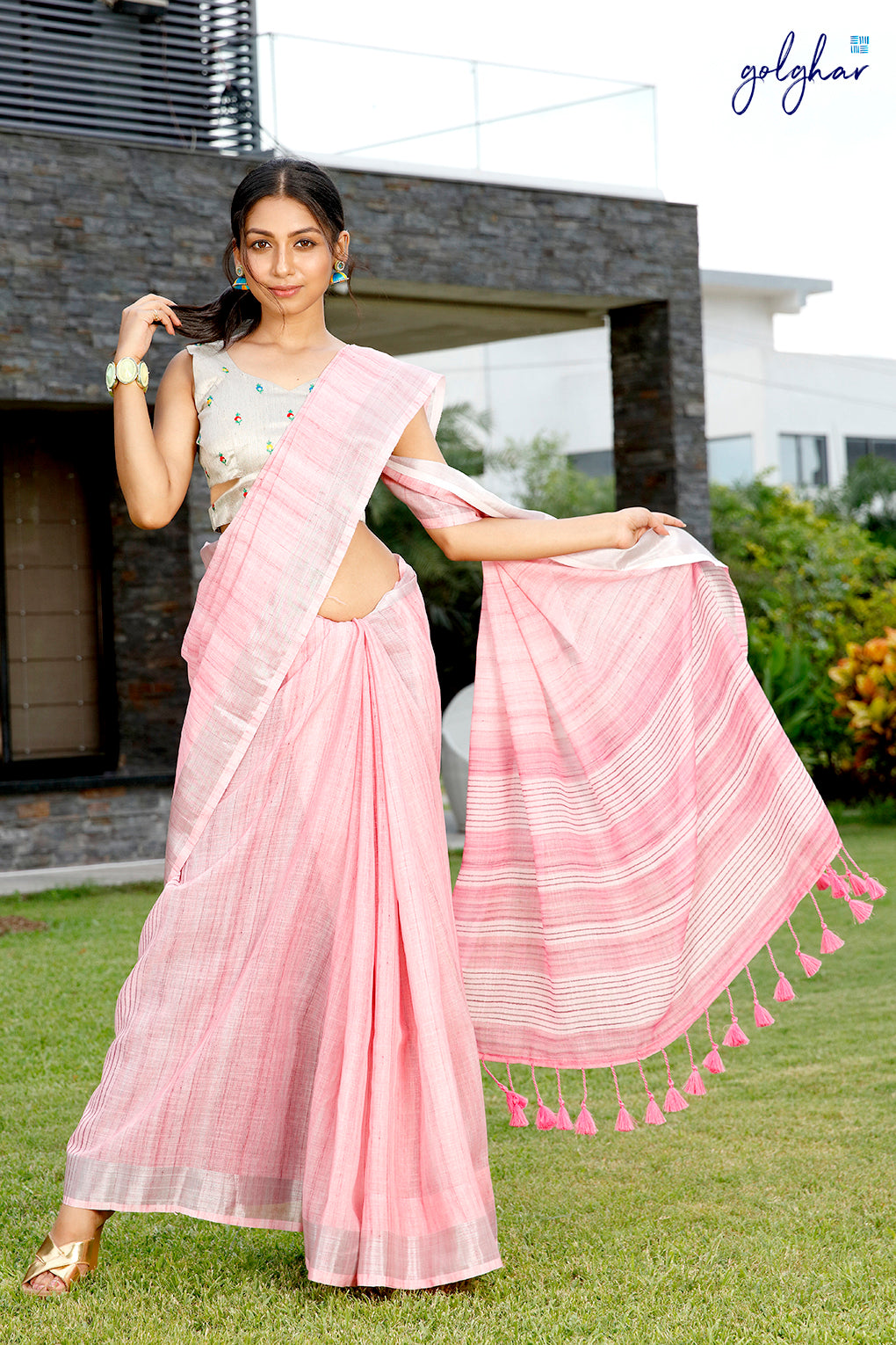 Pink Prom (Saree)