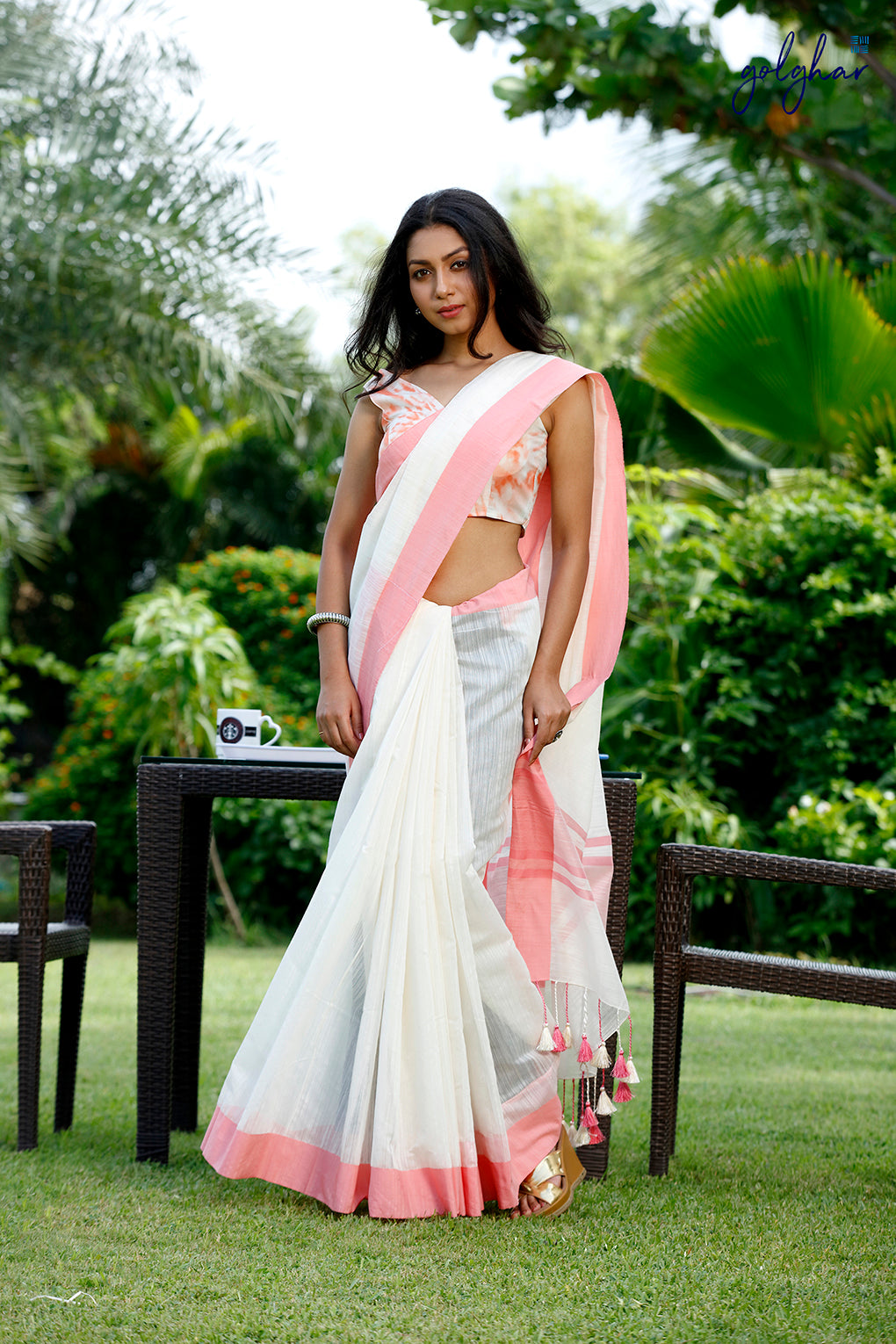 Peachops (Saree)