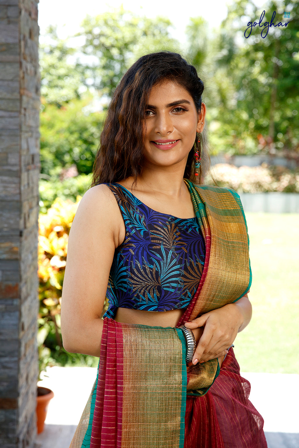 Mauvish Crimson (Saree)
