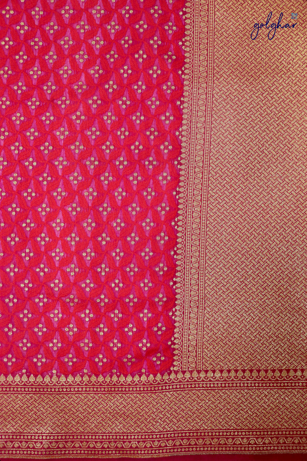 Metallic Cherry (Saree)