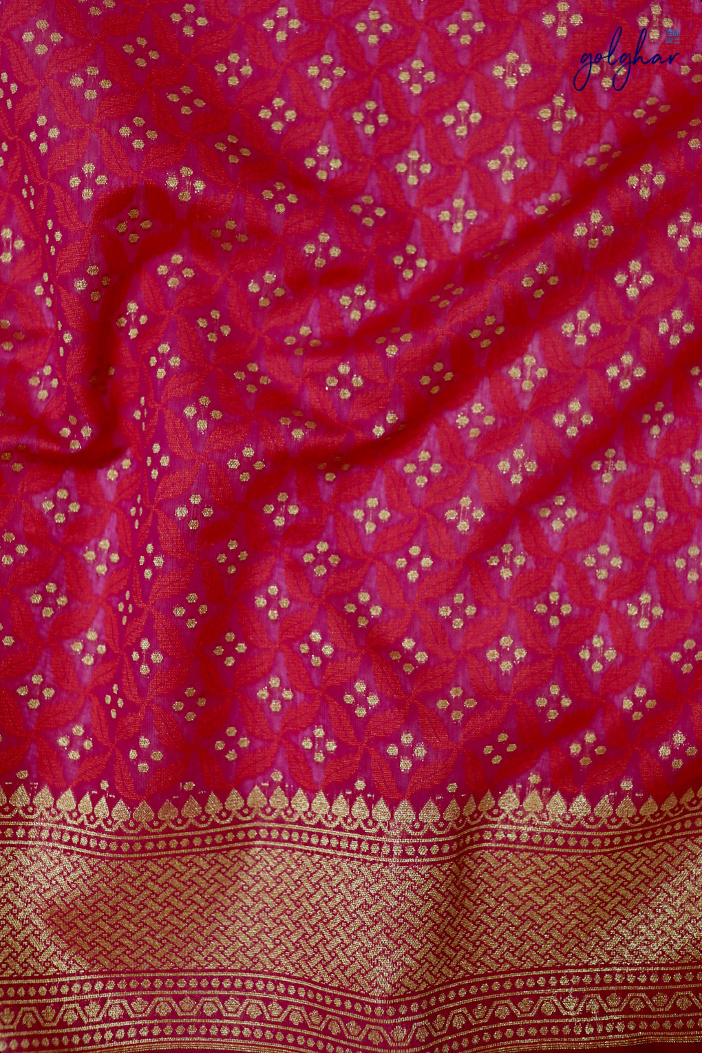 Metallic Cherry (Saree)