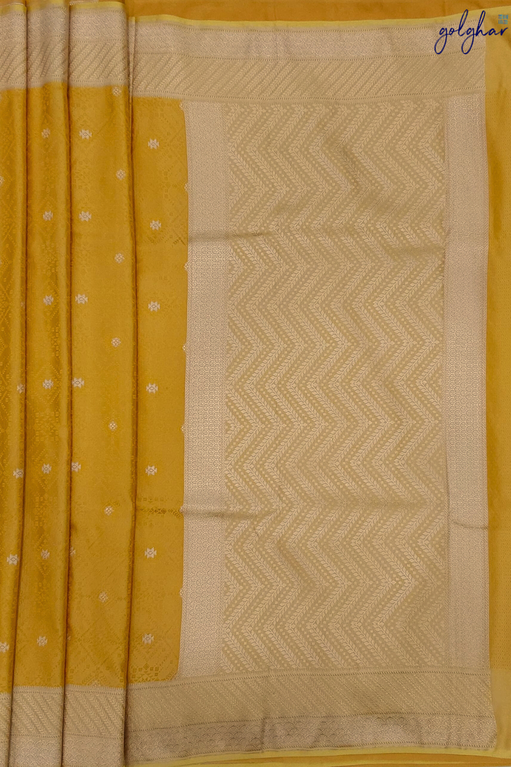 Liva Yellow Handloom Banarasi Saree