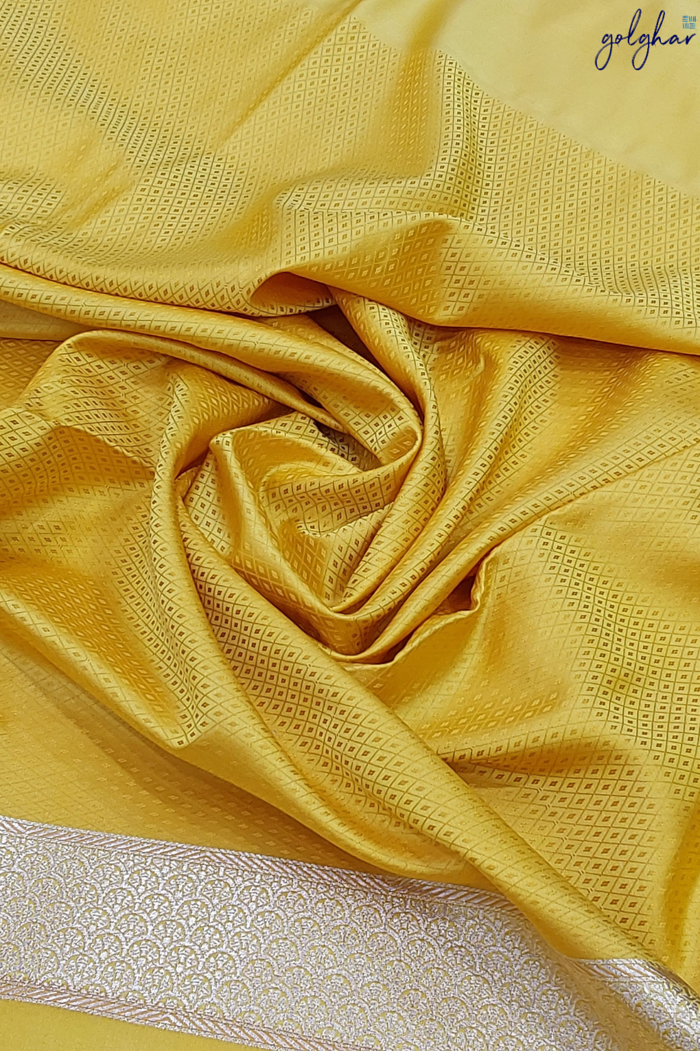 Liva Yellow Handloom Banarasi Saree