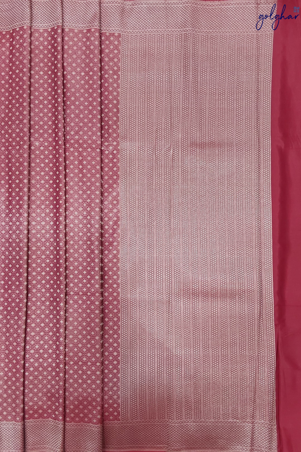 Liva Blush Red Handloom Banarasi Saree