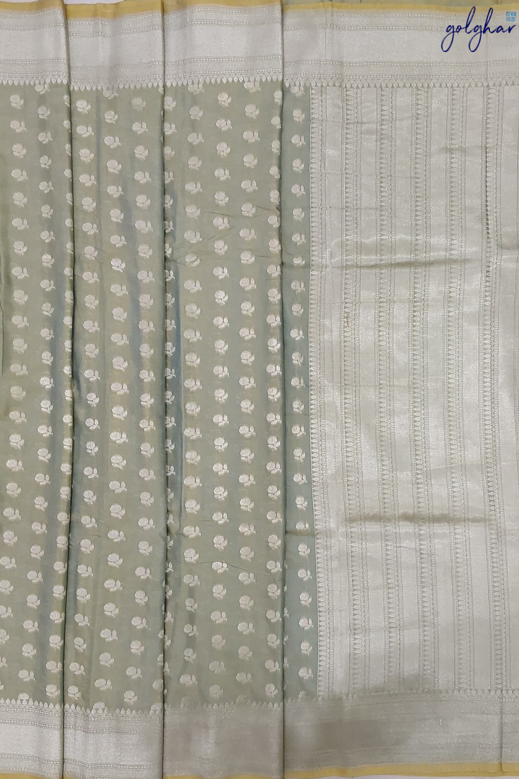 Liva Green Pure Banarasi Saree