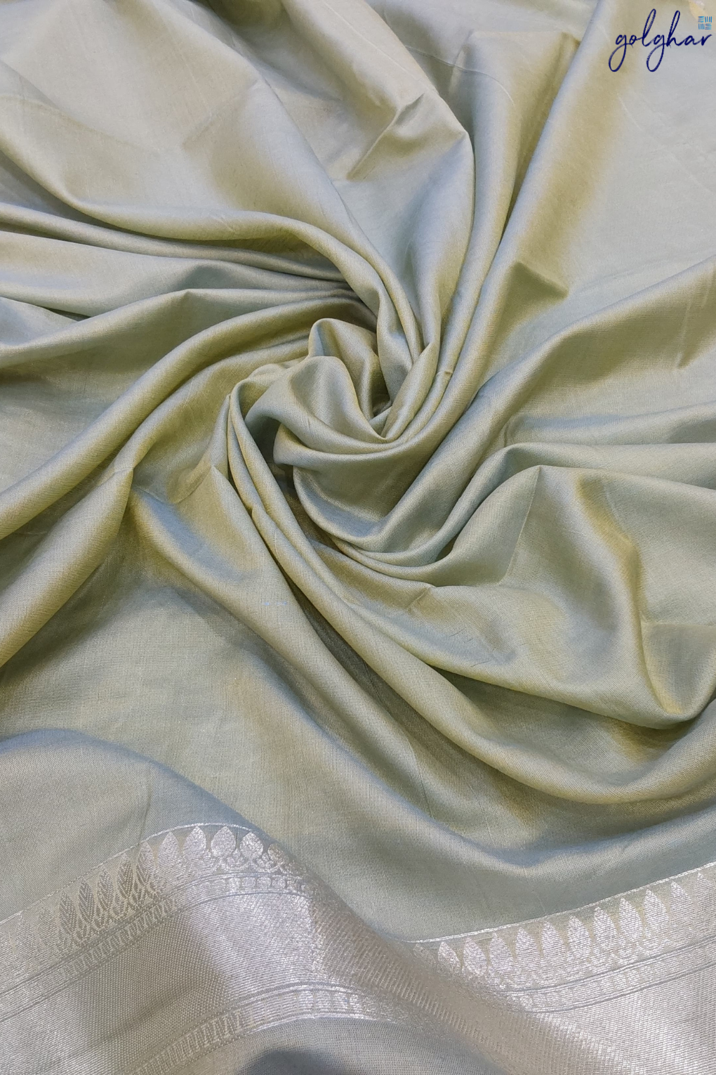 Liva Green Pure Banarasi Saree