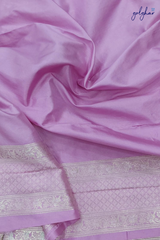 Katan Silk Blush Pink Handloom Banarasi Saree