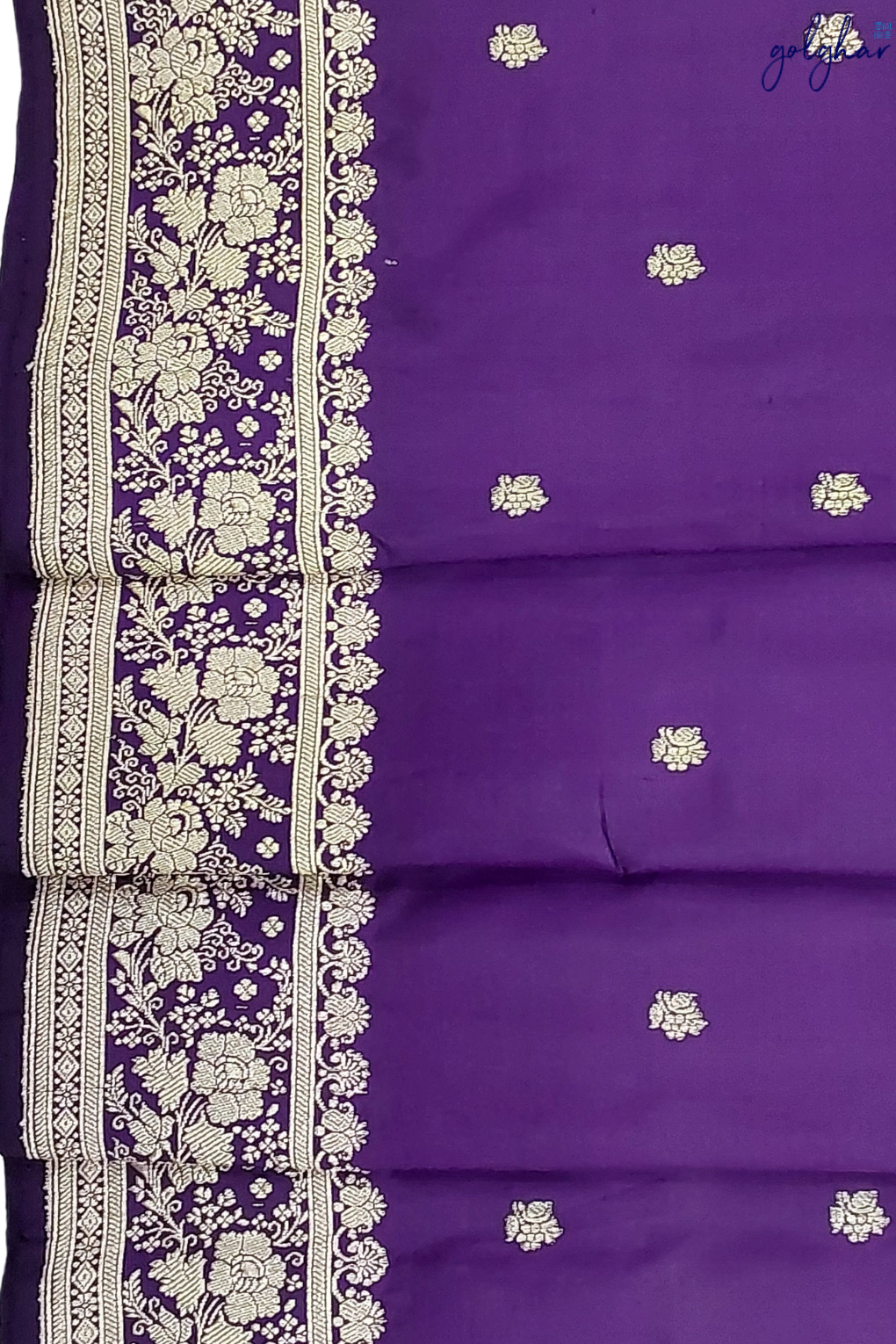 Katan Silk The Rich Purple Handloom Banarasi Saree