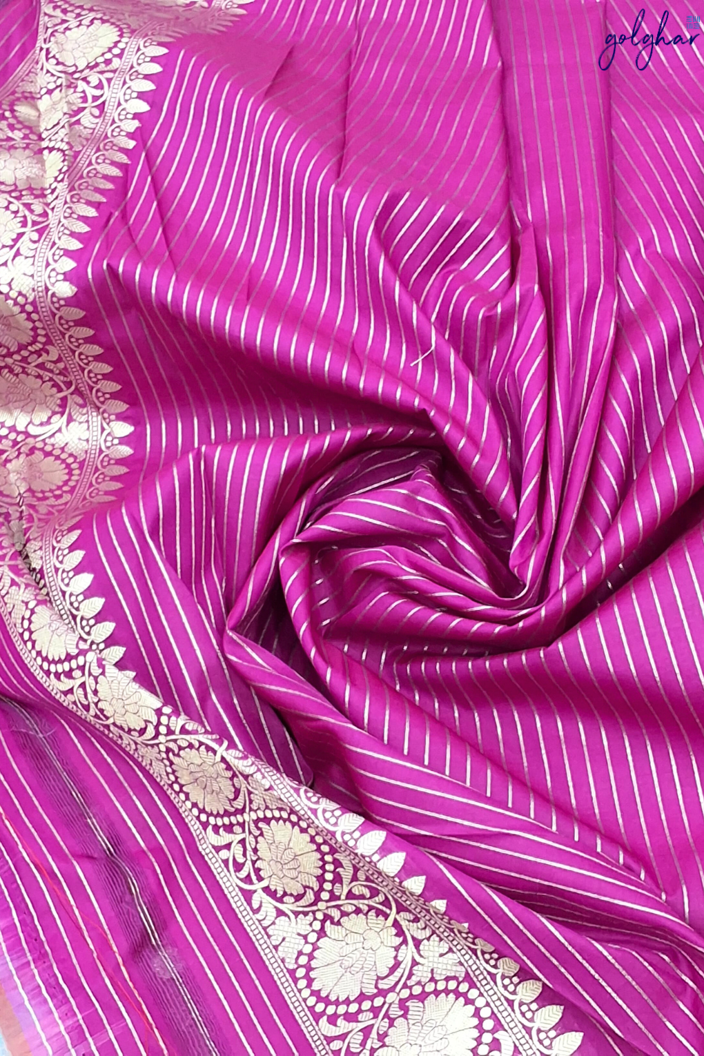 Silk Tissue Pink Handloom Banarasi Saree