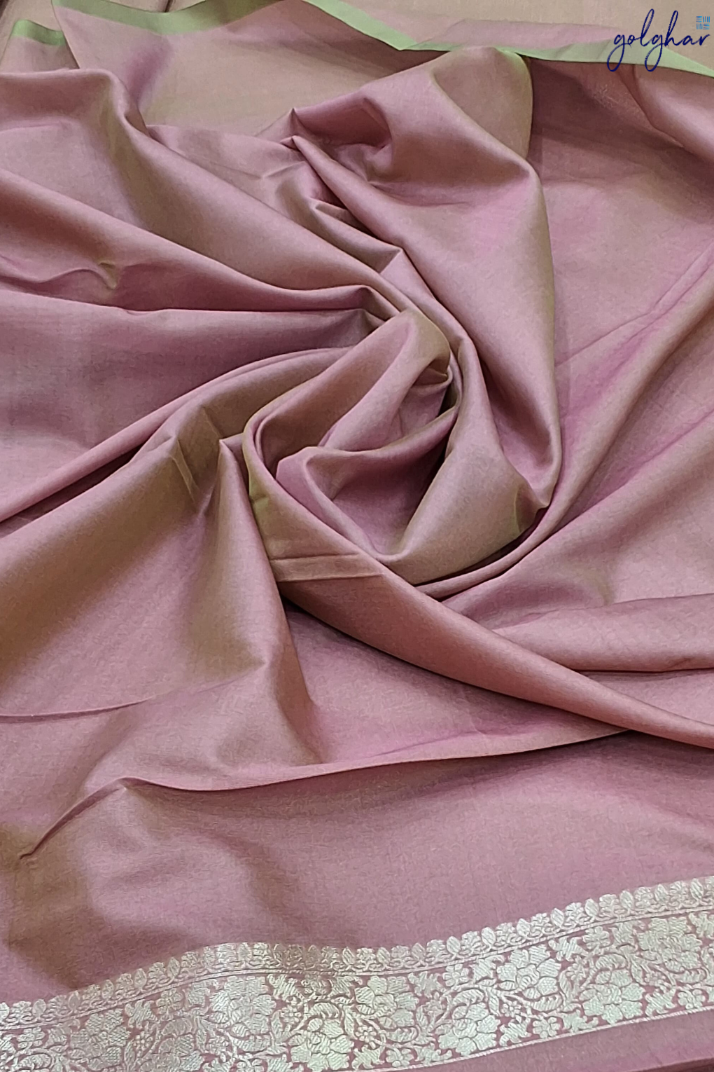 Liva Light Lavender Pink Handloom Banarasi Saree