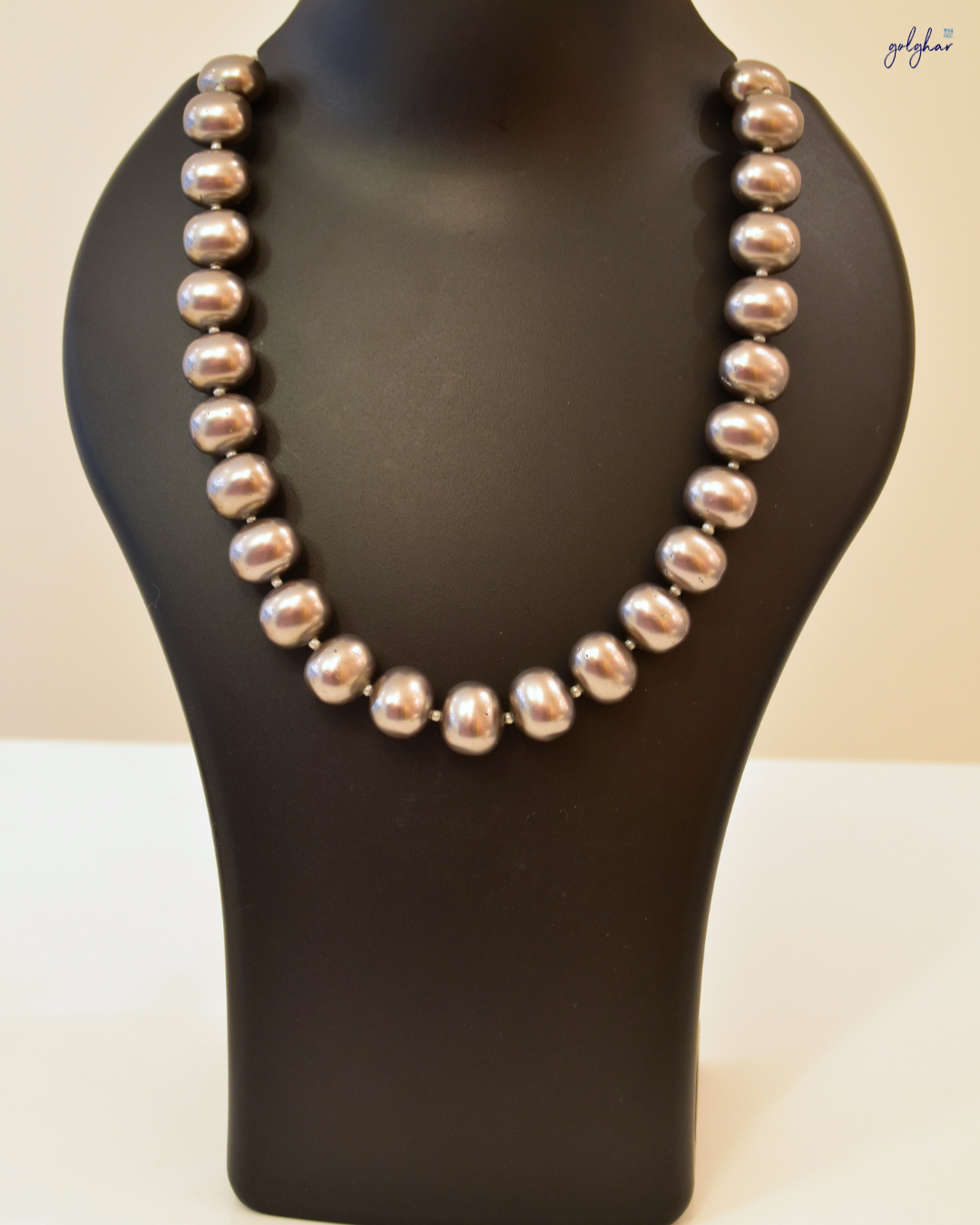 Amrapali Necklace (Metallic Grey)