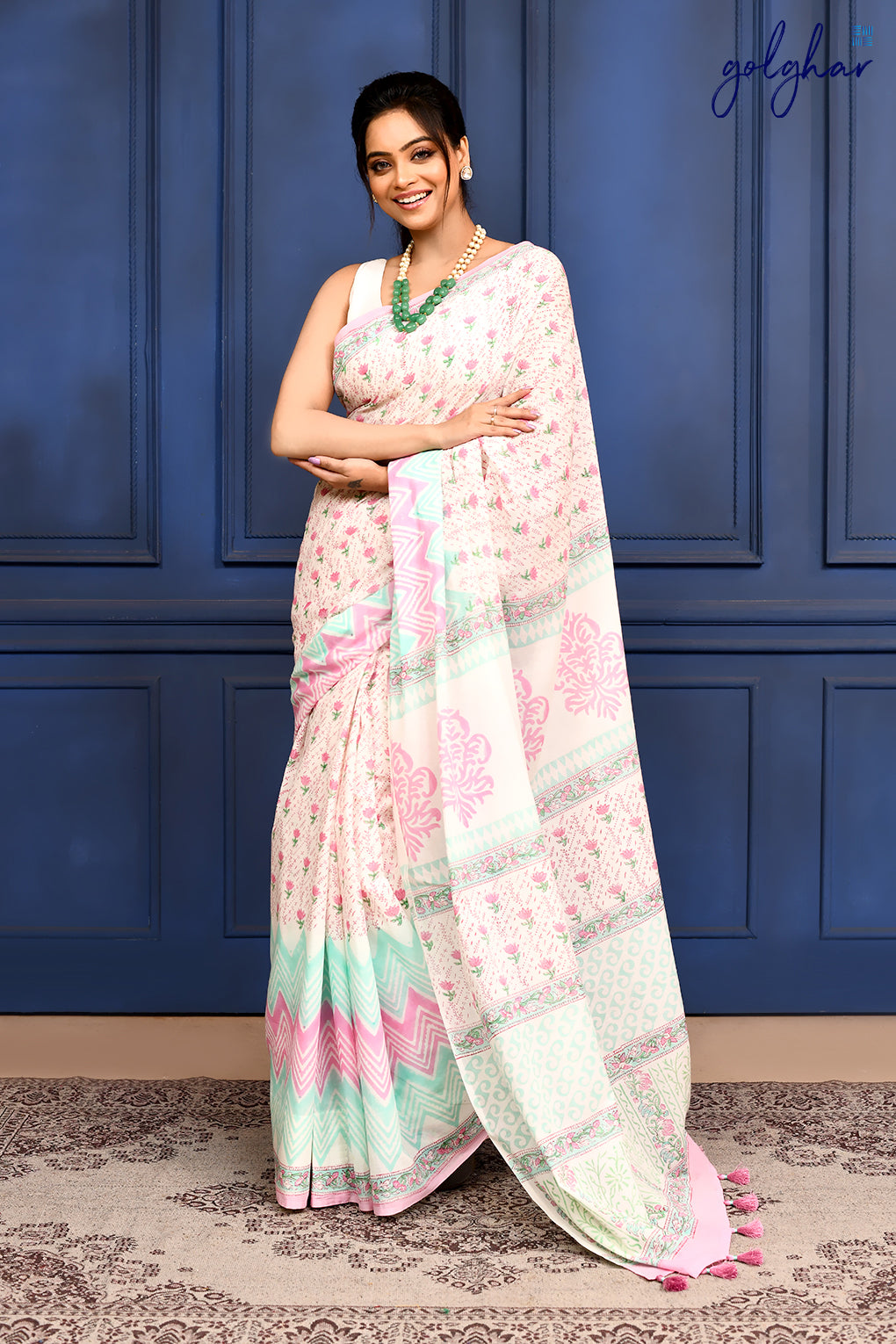 Rosy Mint (Saree)