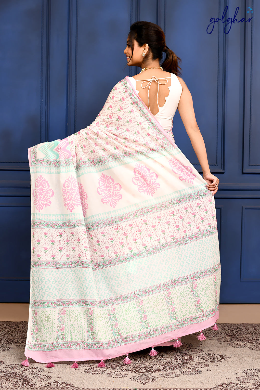 Rosy Mint (Saree)