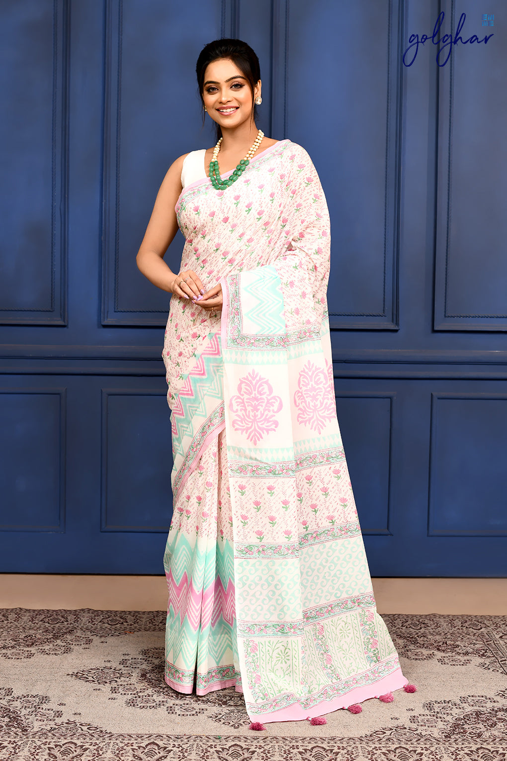 Rosy Mint (Saree)