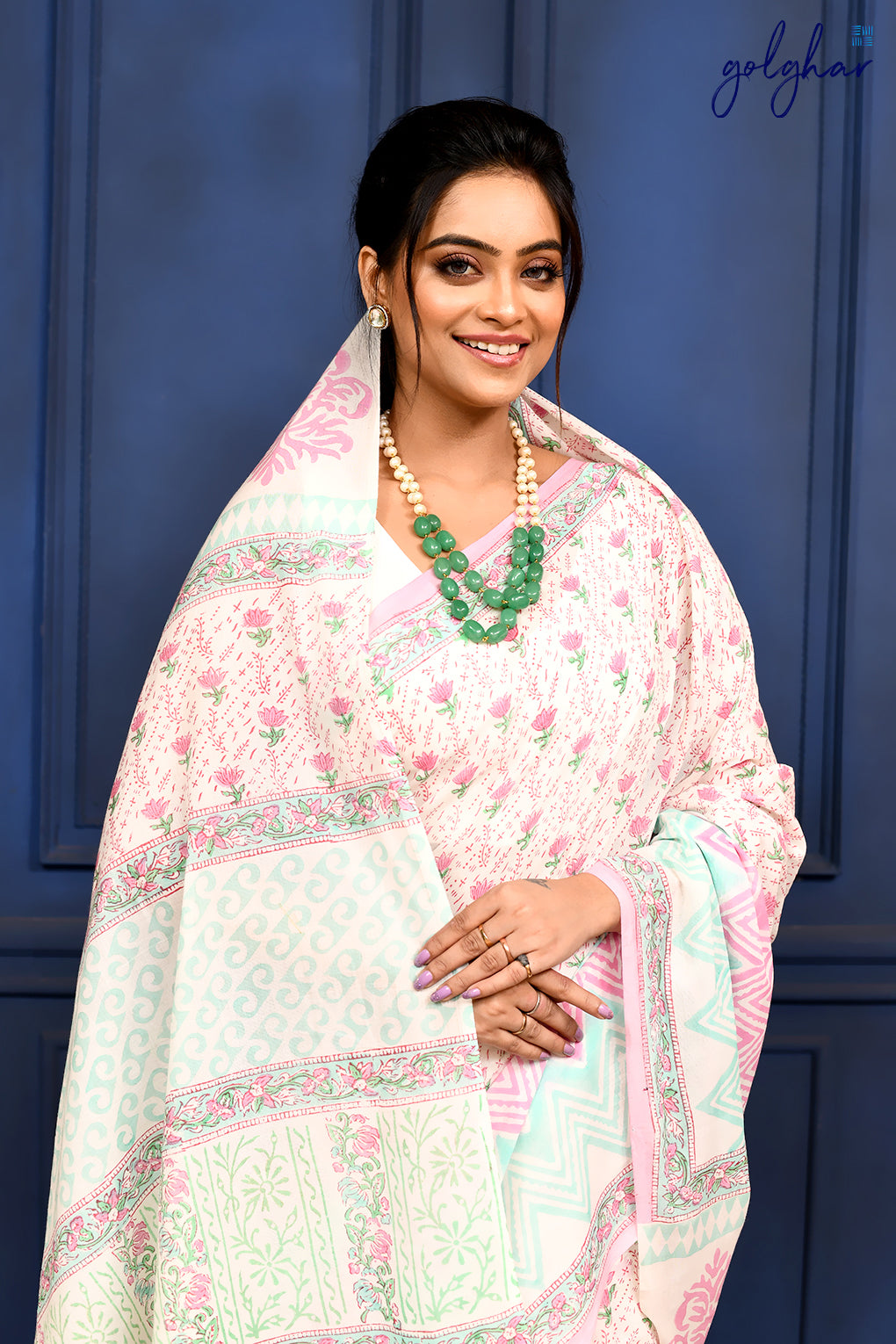 Rosy Mint (Saree)