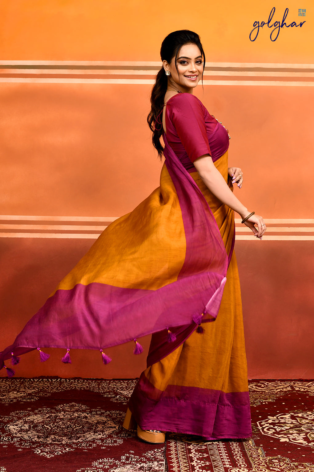 Mustard Orchids (Saree)