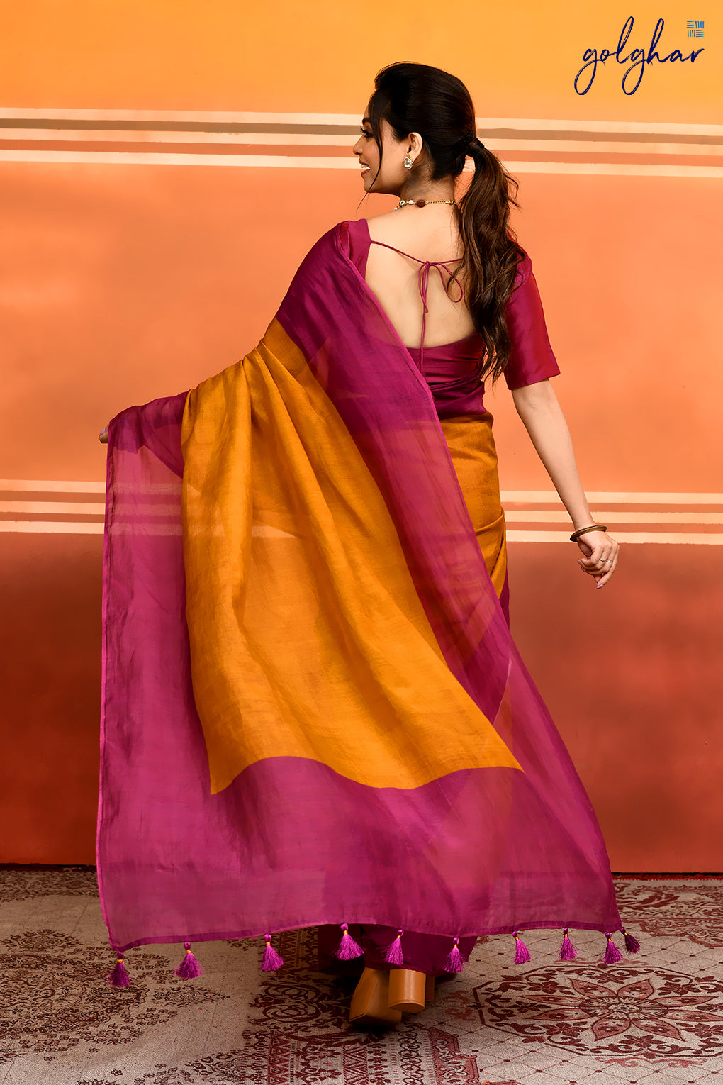 Mustard Orchids (Saree)