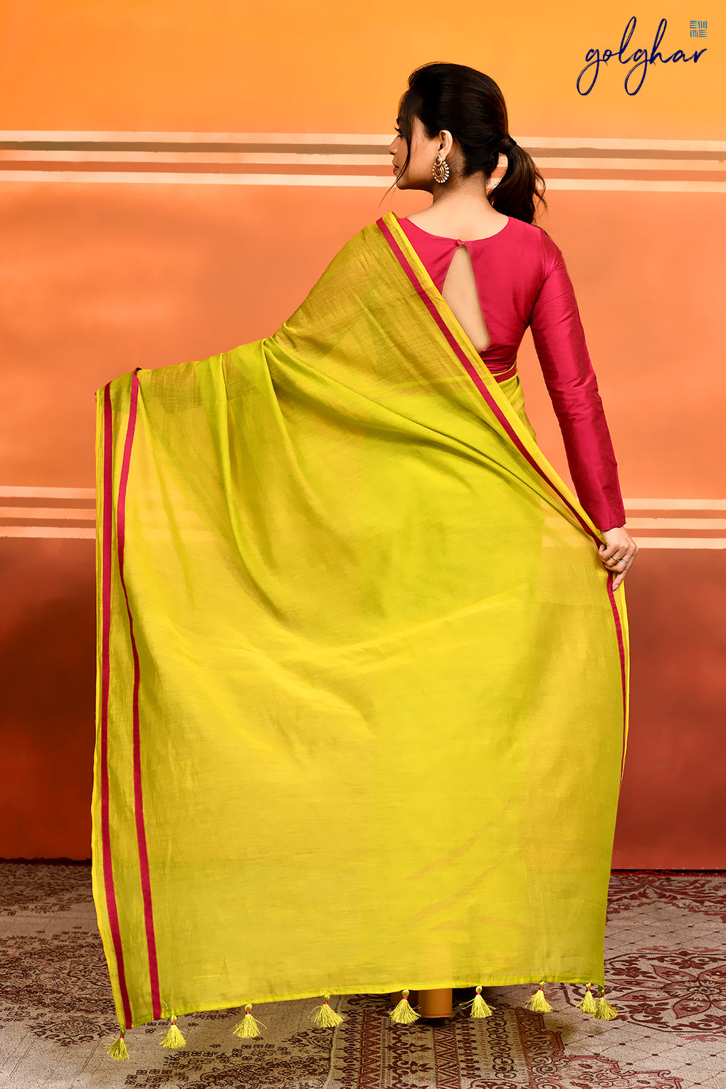 Fern Fuchsia (Saree)