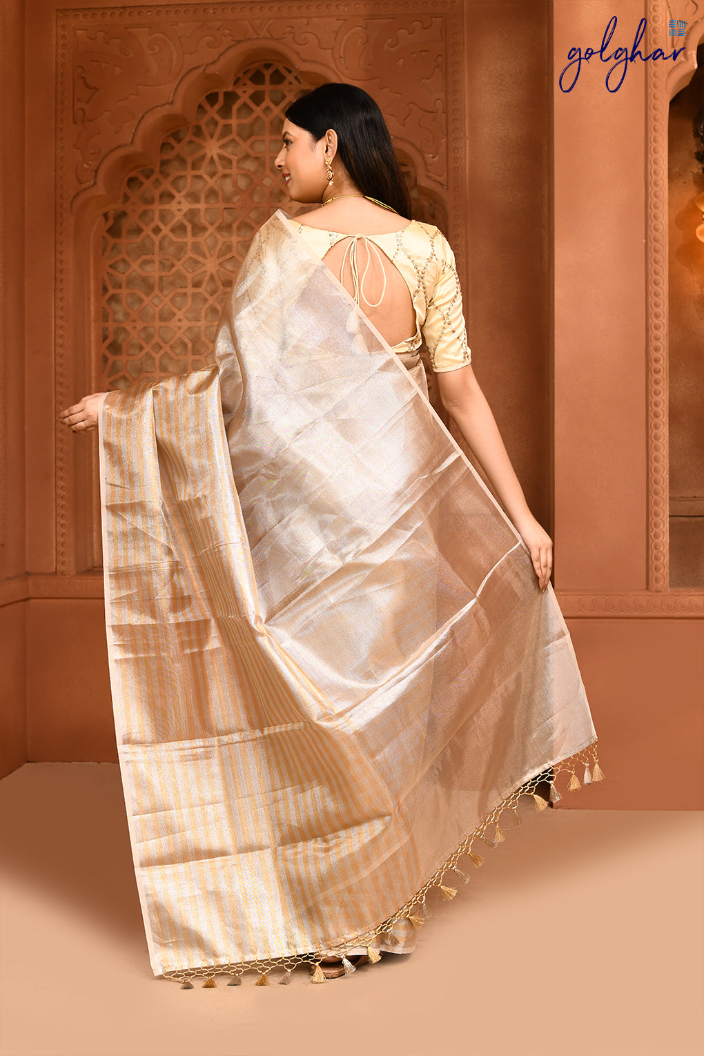 Champagne Pop (Saree)