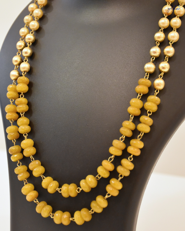 Manjari Necklace (Mustard)