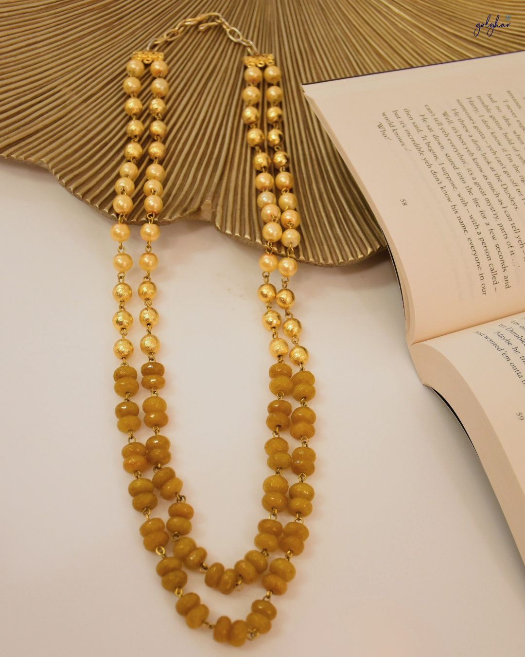 Manjari Necklace (Mustard)