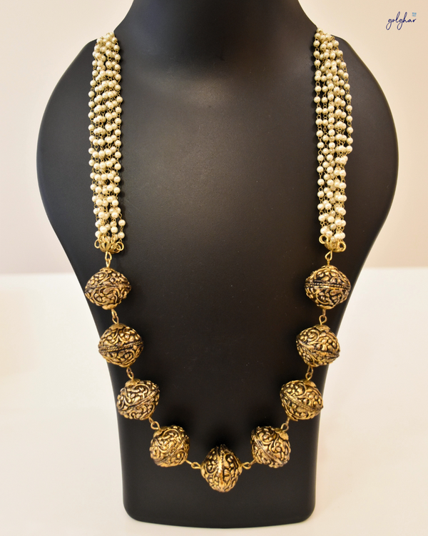 Swarn Saaz Necklace (Antique Gold)