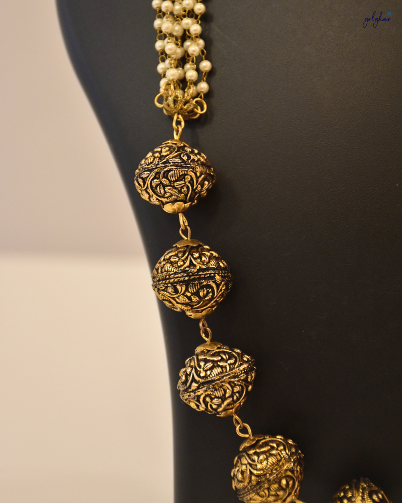 Swarn Saaz Necklace (Antique Gold)