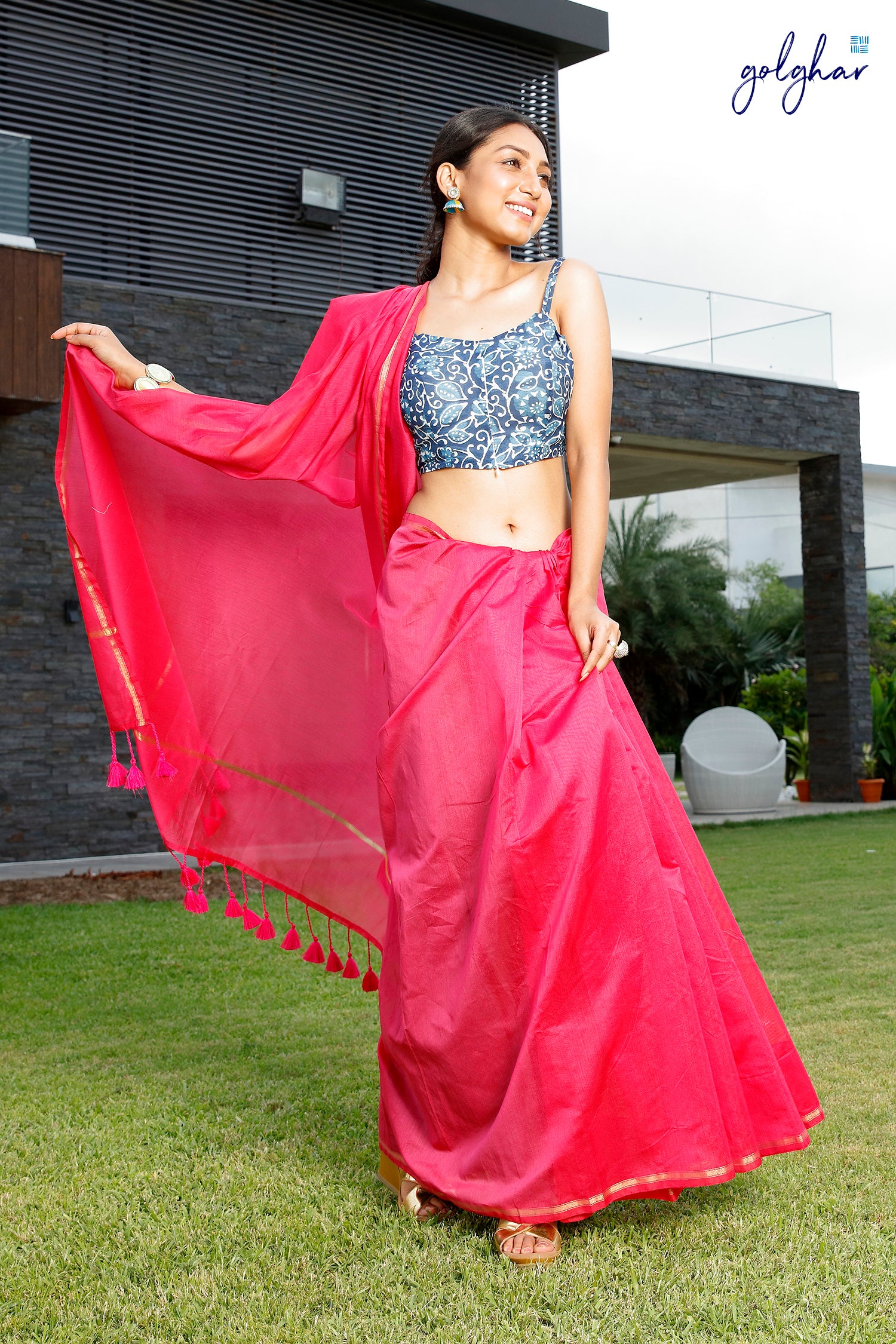Think Pink (Saree)