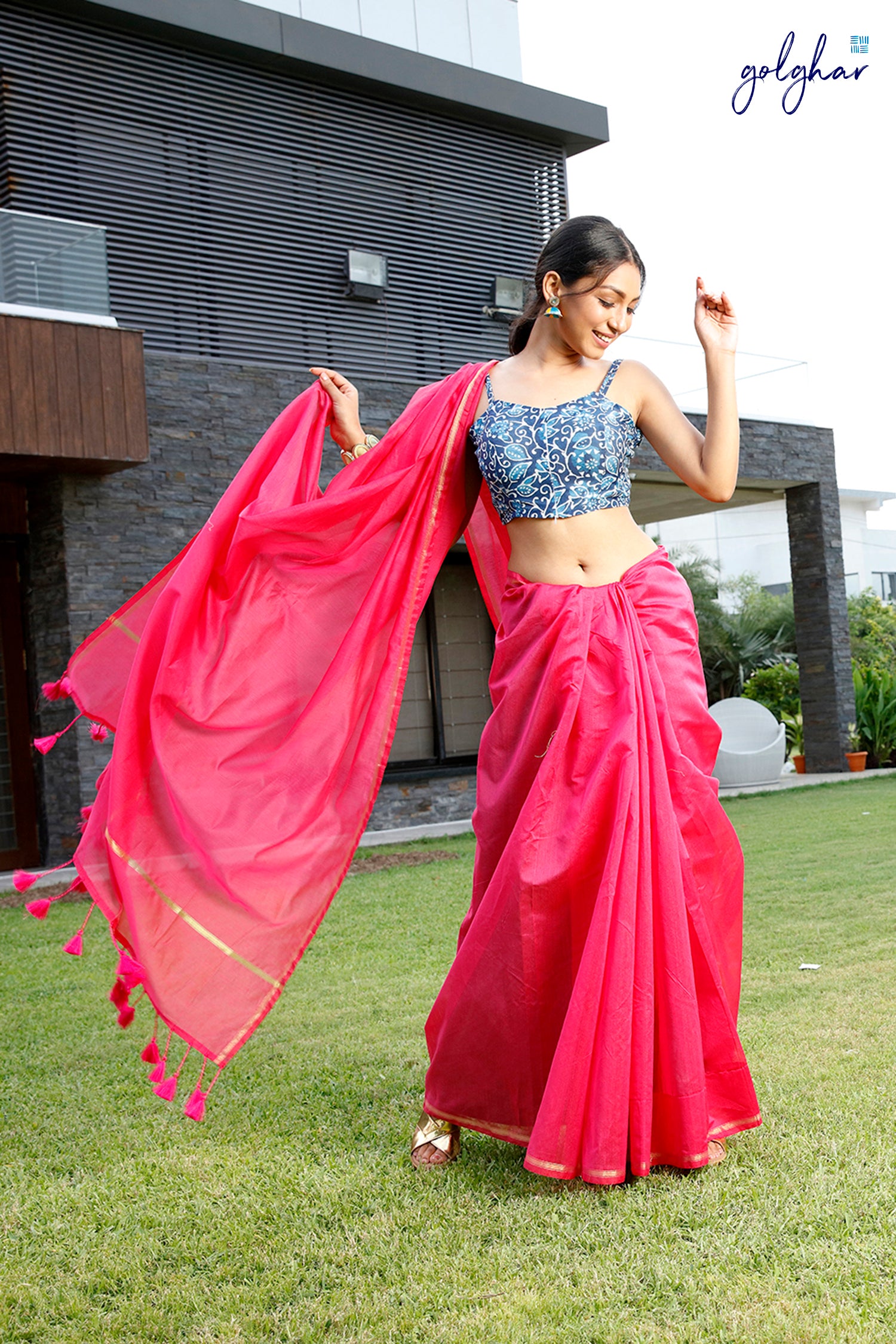 Think Pink (Saree)