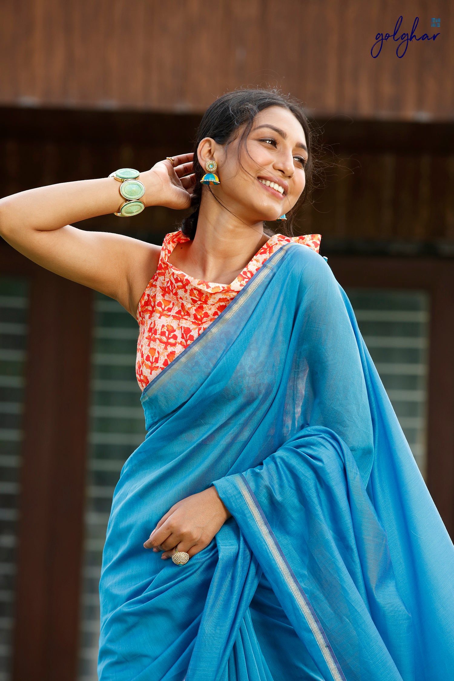Bleu de France (Saree)