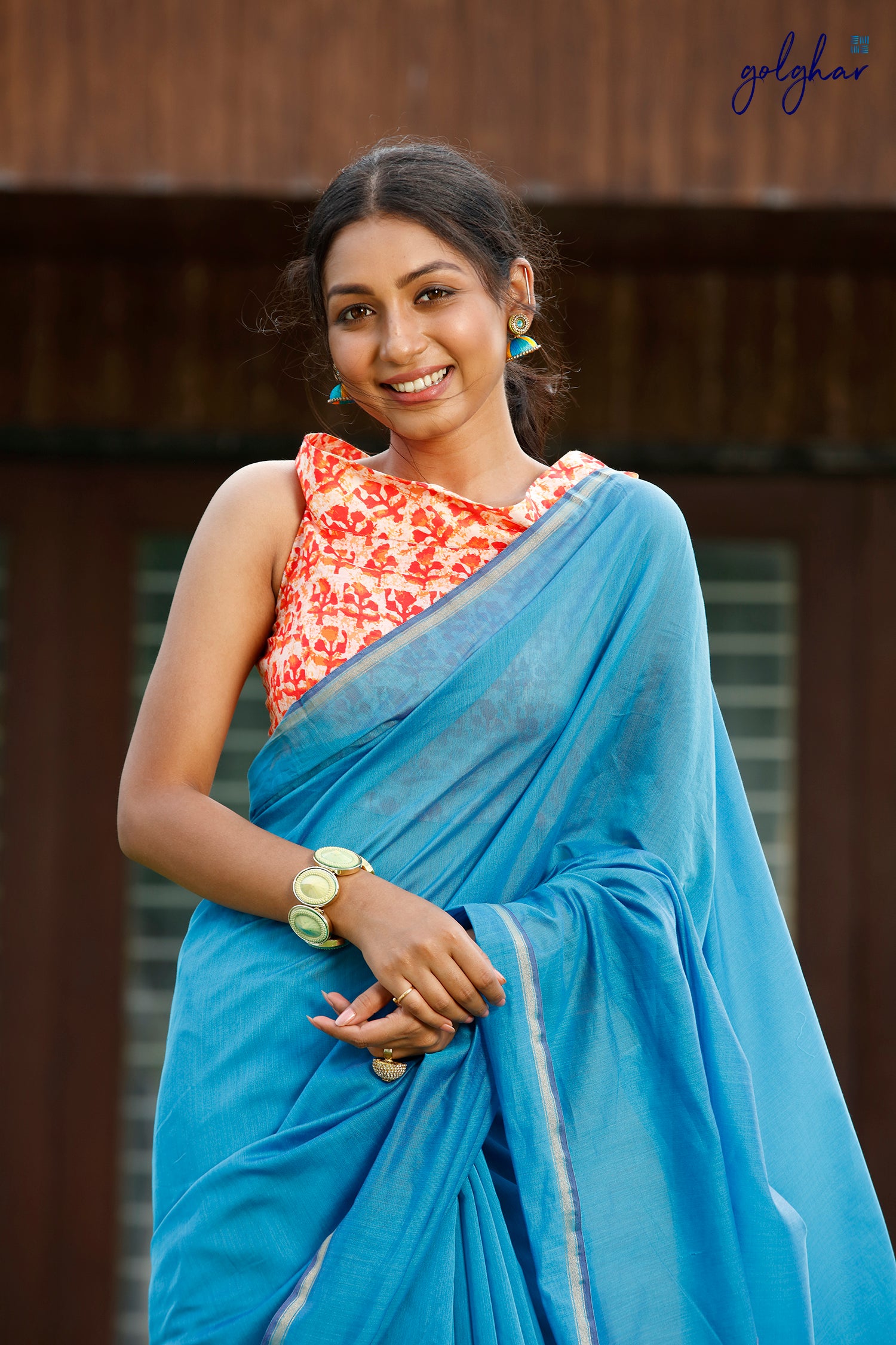 Bleu de France (Saree)