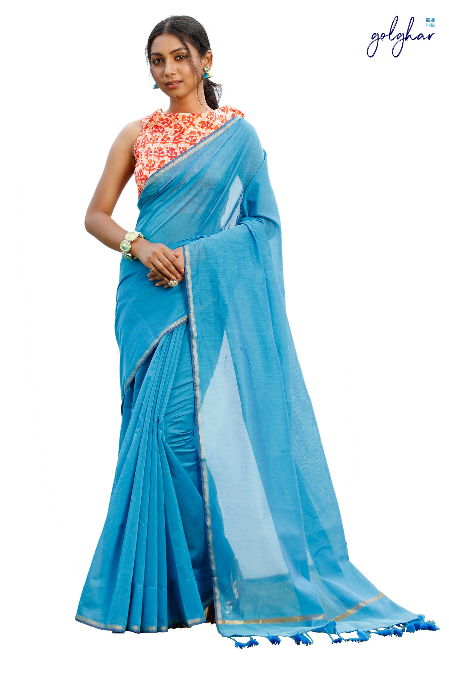 Bleu de France (Saree)