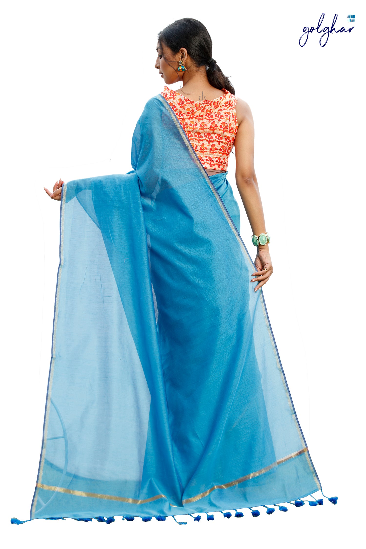 Bleu de France (Saree)