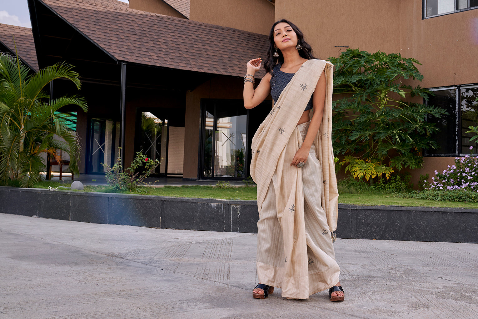 Fluorescence (Saree)
