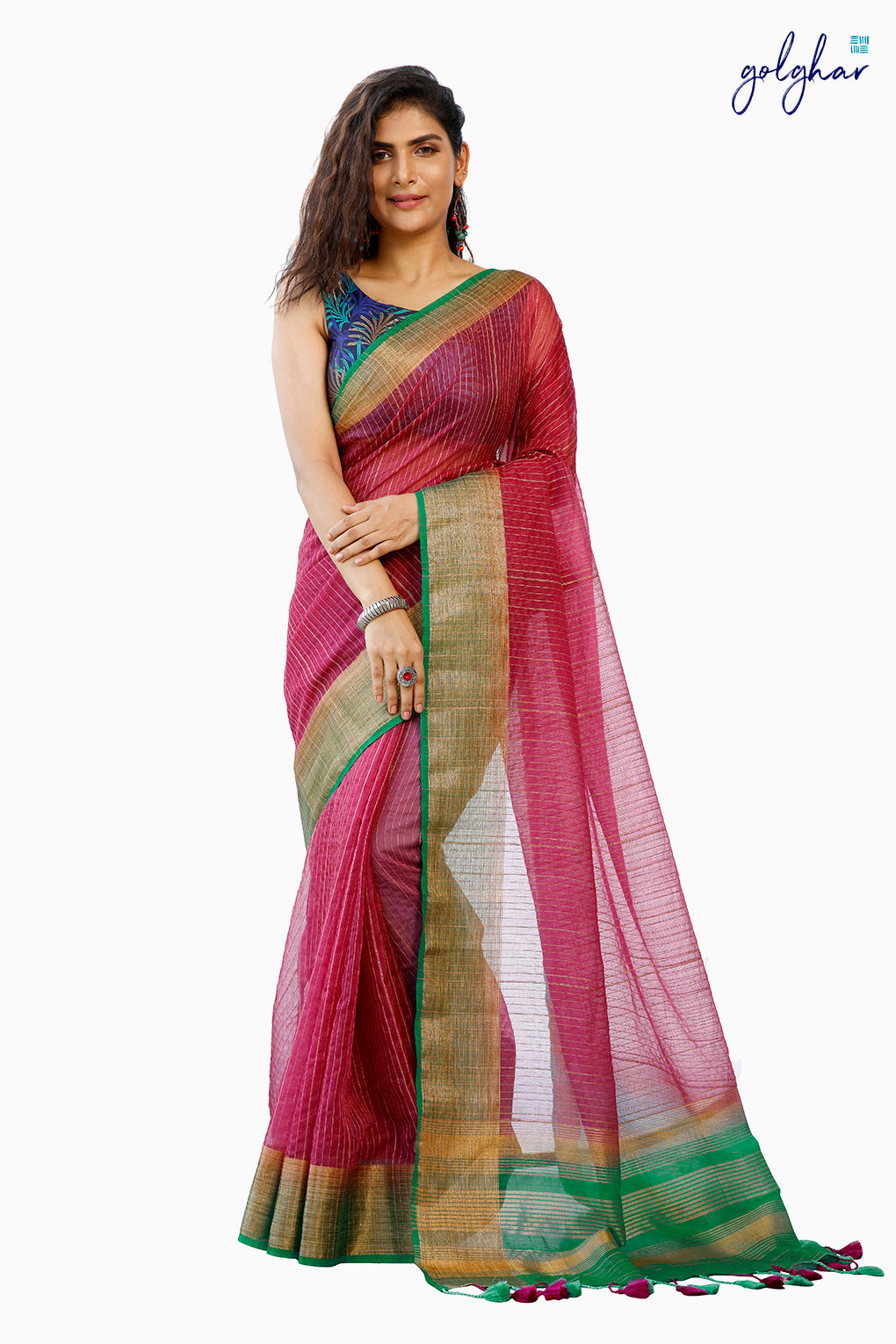 Mauvish Crimson (Saree)