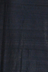 Matka Silk Black Handloom Kadhua Weave Saree